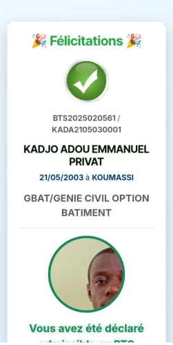 Kadjo Adou Emmanuel privat