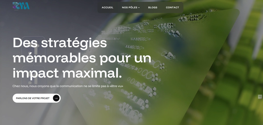 ZYA Agency |  Site Web · Agence
