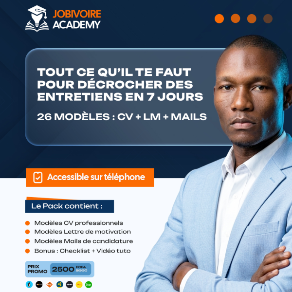Pack de 26 Modèles de CV + Lettres de motivations pour postuler comme un Pro